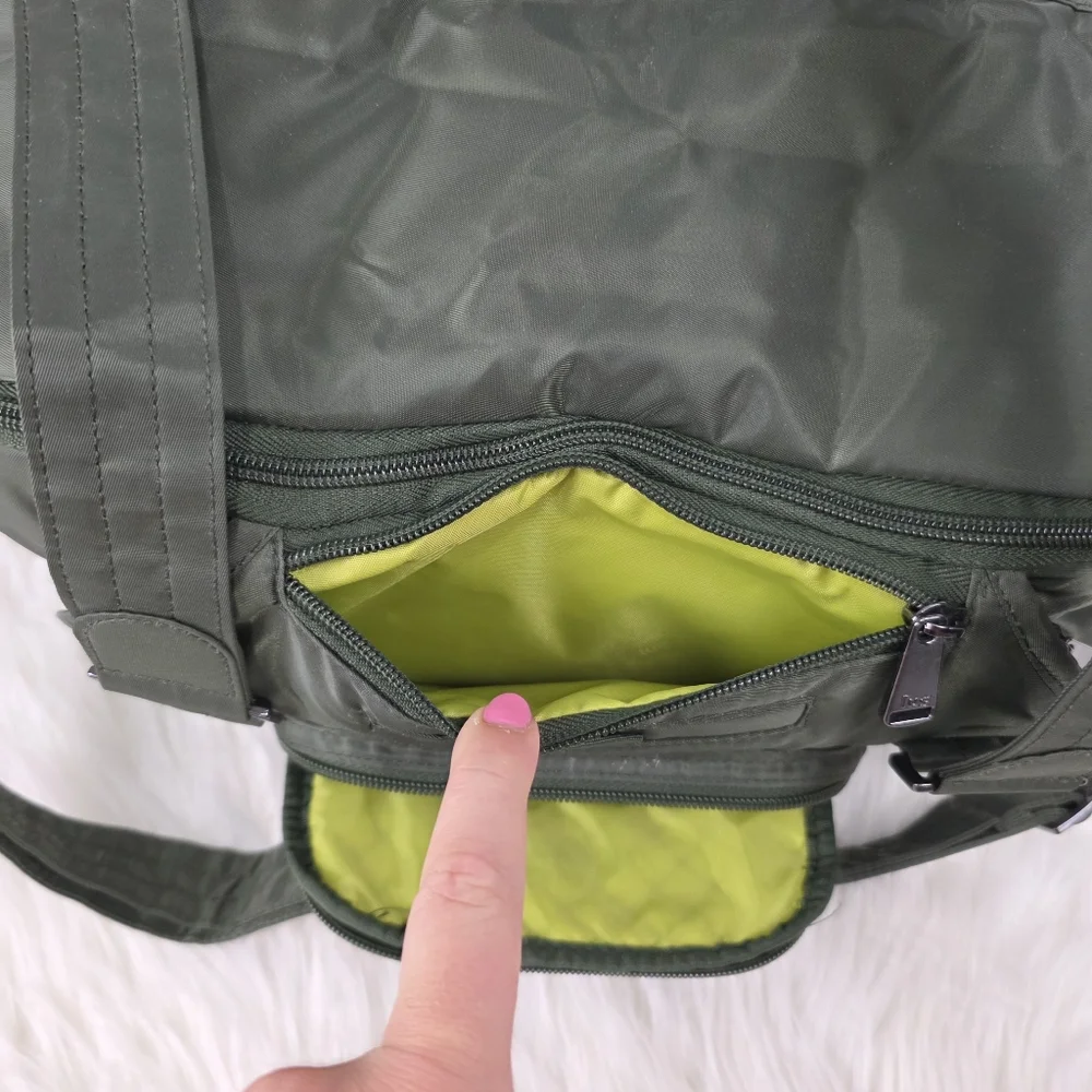 Lug Propeller Green Quilted Gym / Overnight Duffle Bag